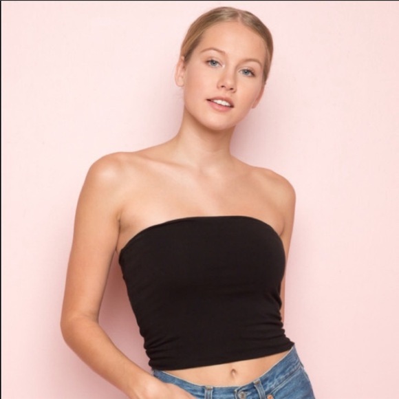Brandy Melville Tops - Brandy Melville Black Jenny Tube Top